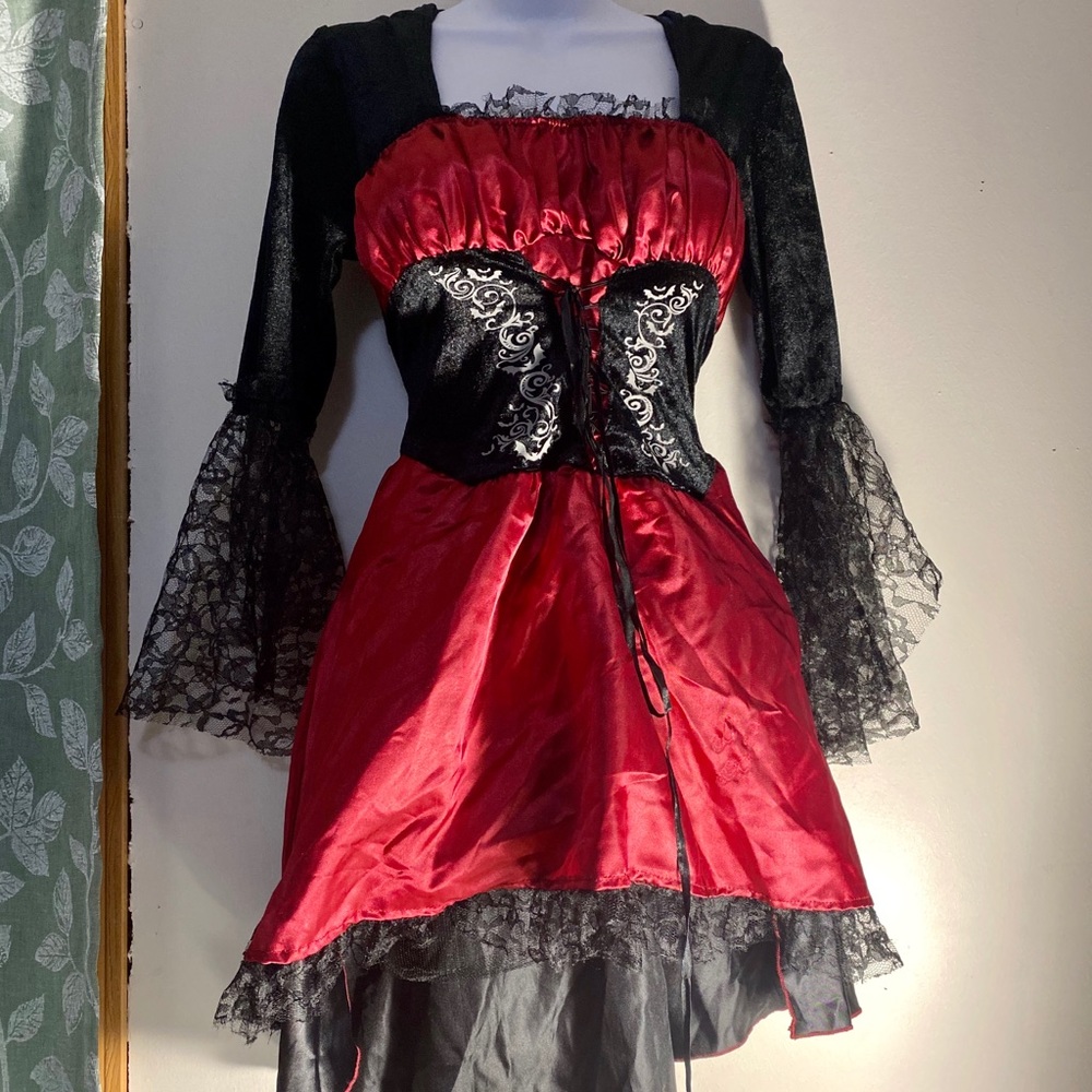 Gothic Vampire/Witch Corset Dress